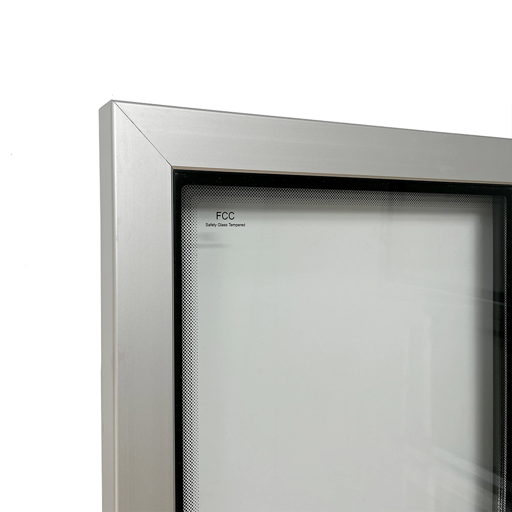 Small Aluminum Frame Single Display Refrigerator Glass Door